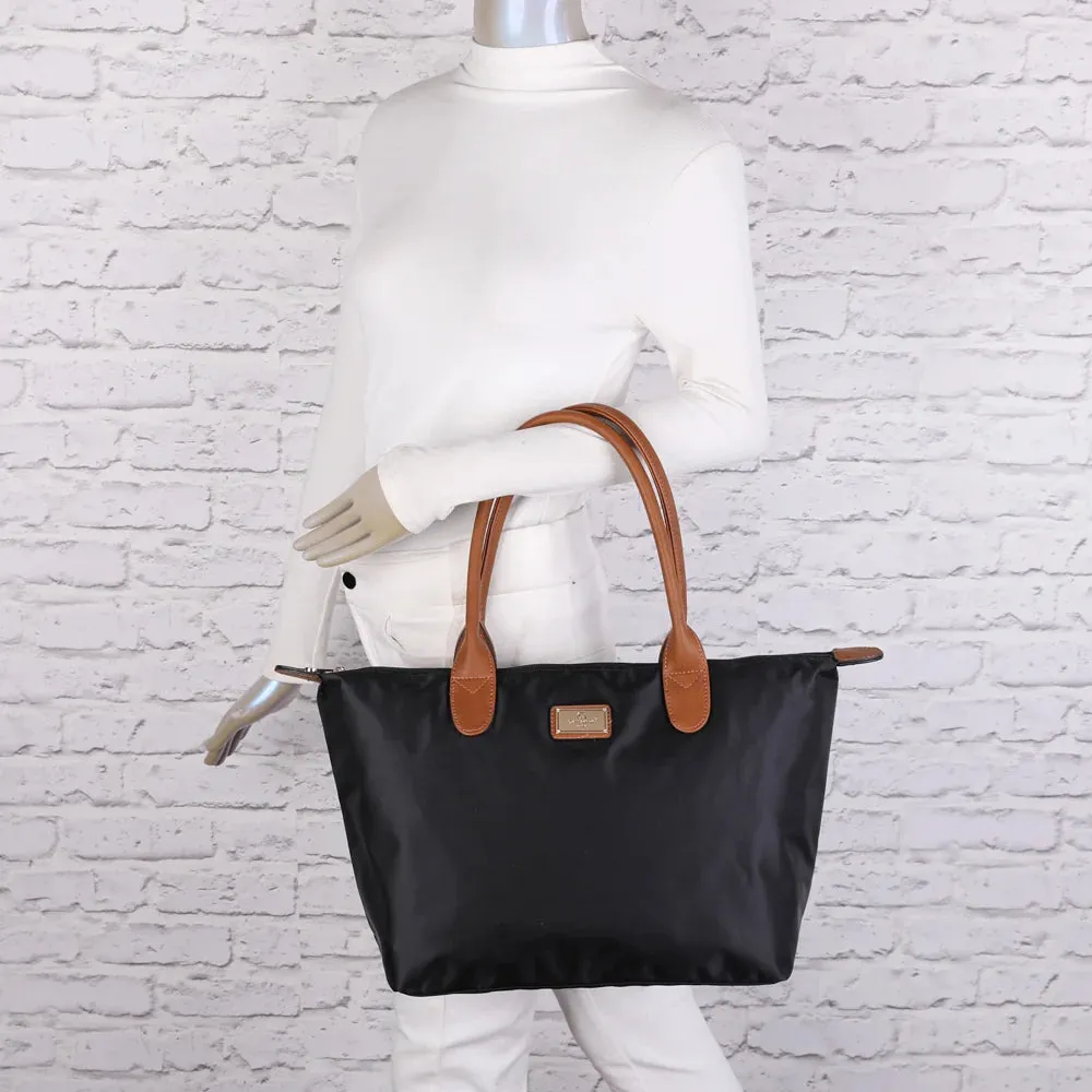 Gallantry Paris La Balade Large cabas nylon noir zippé