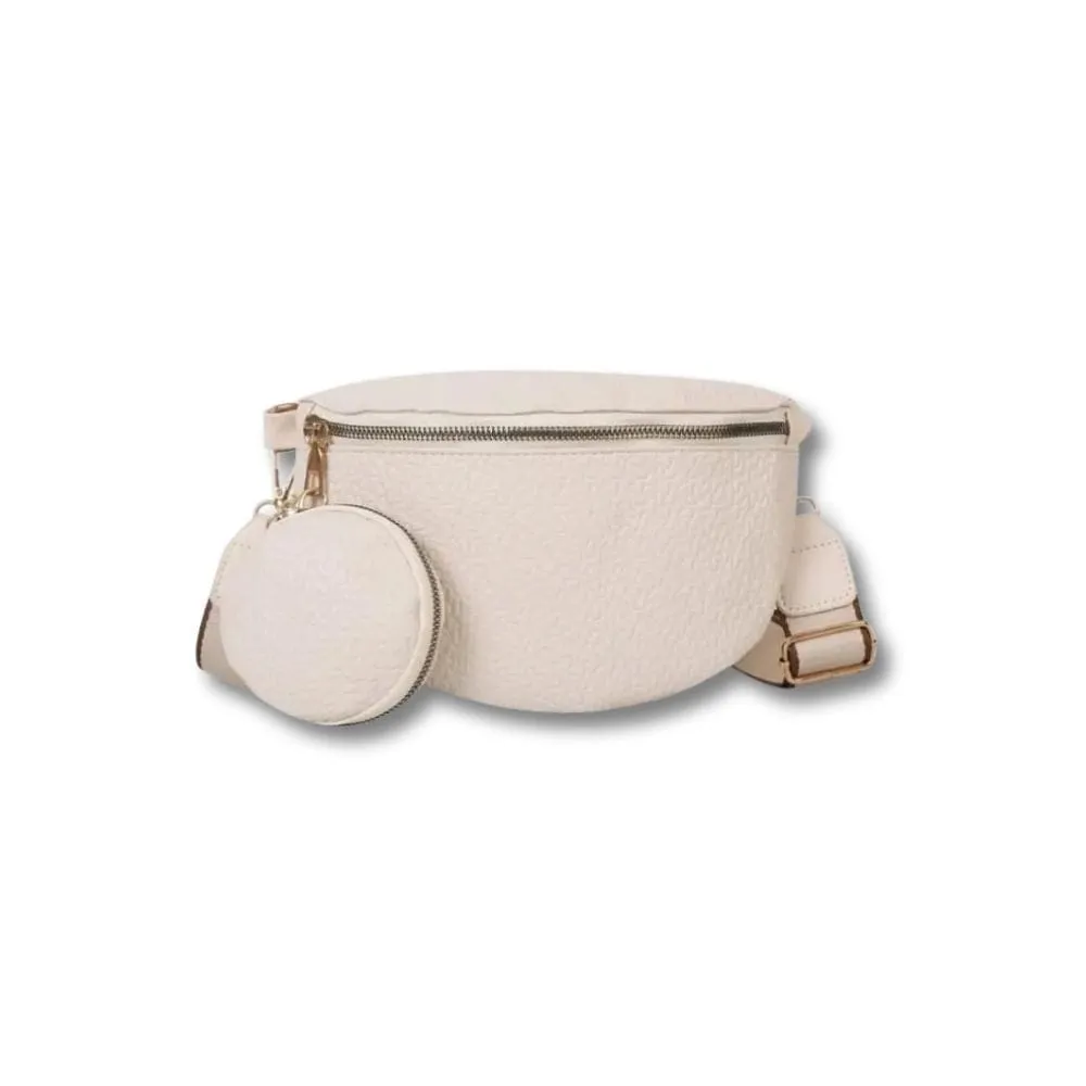 Maison Sacoches Linéa sac banane cuir noir porte-monnaie