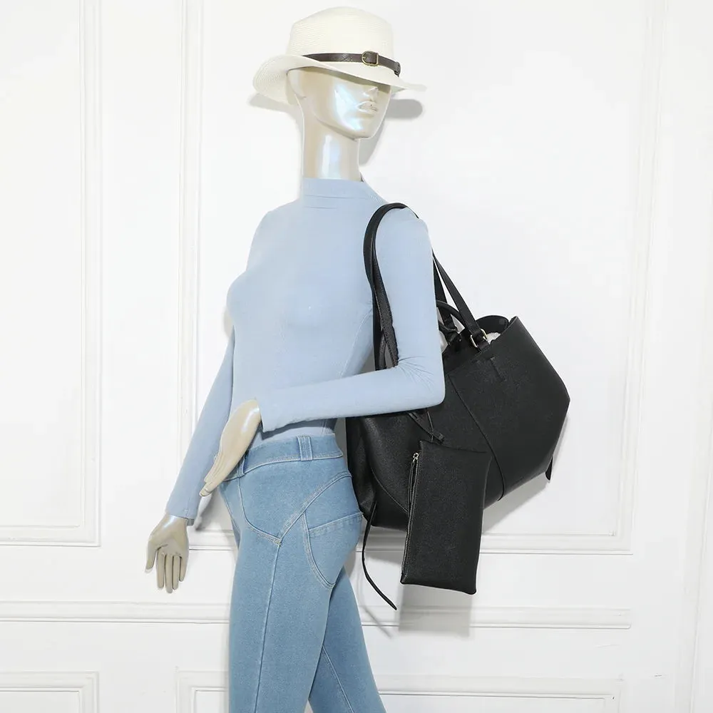 Gallantry Paris Adriana Sac cabas Noir pochette grainé