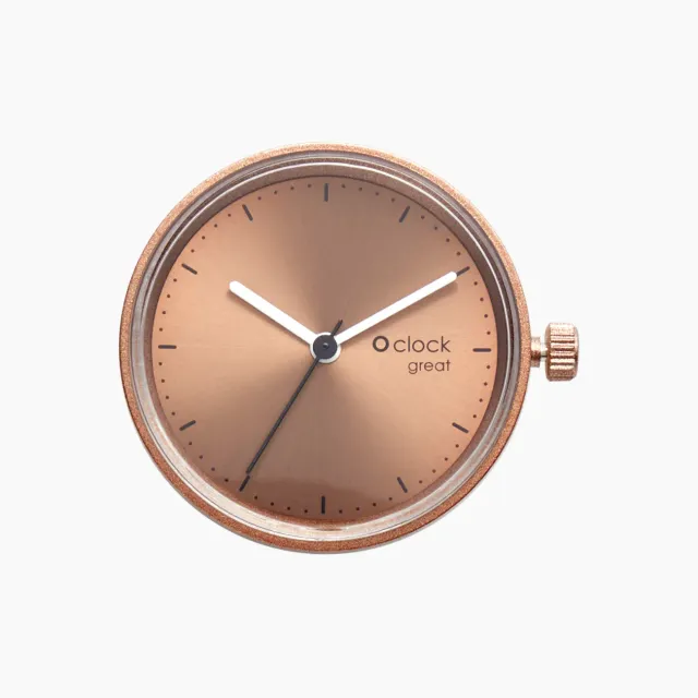 O bag O Clock Great mécanisme cadran Soleil Bronze
