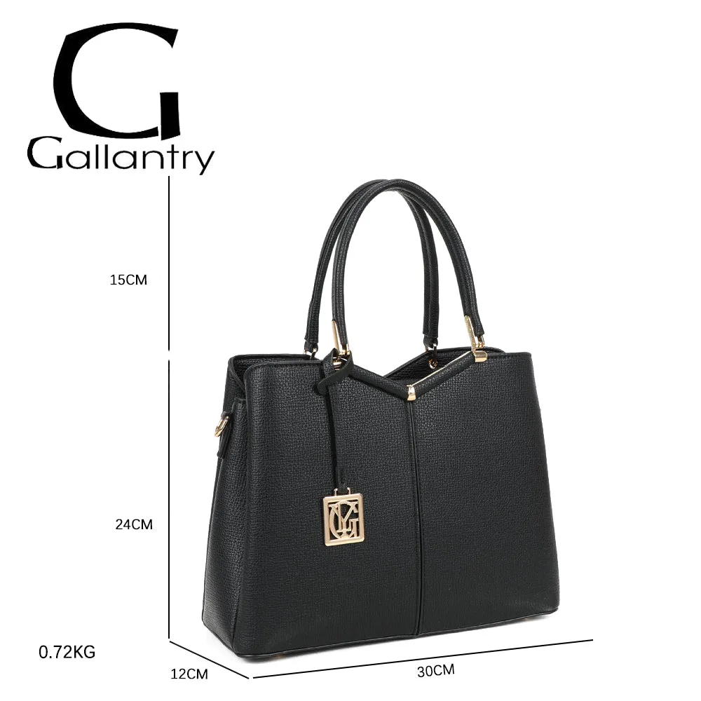 Gallantry Paris Élisa sac à main noir bandoulière bicolore