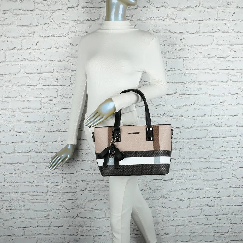 Gallantry Paris Contrast Pop sac à main taupe marron bicolore