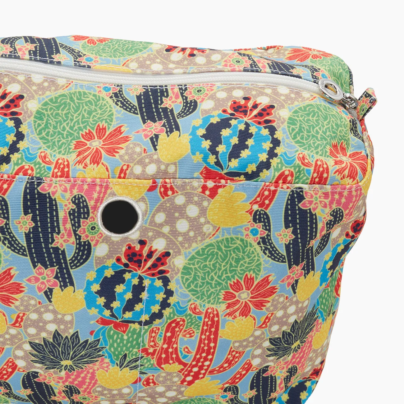 O bag beach Cactus sac intérieur en toile zippé lavable