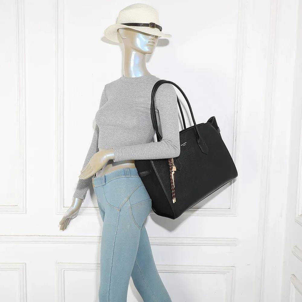 Gallantry Paris La Chiara cabas zippé taupe foncé grainé