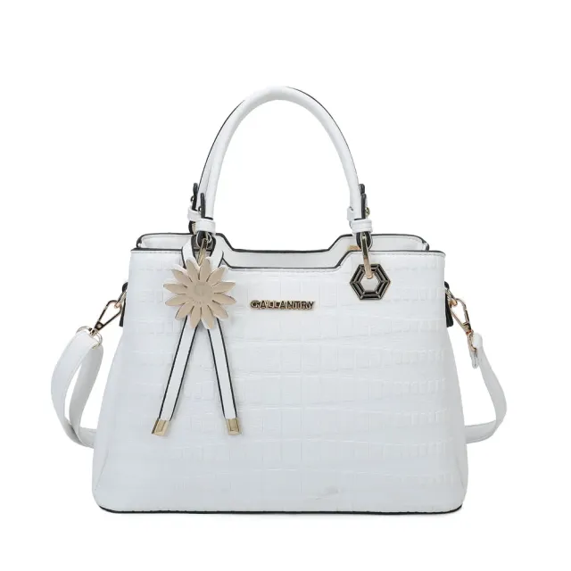 Gallantry Paris Fiora sac à main Rose façon croco