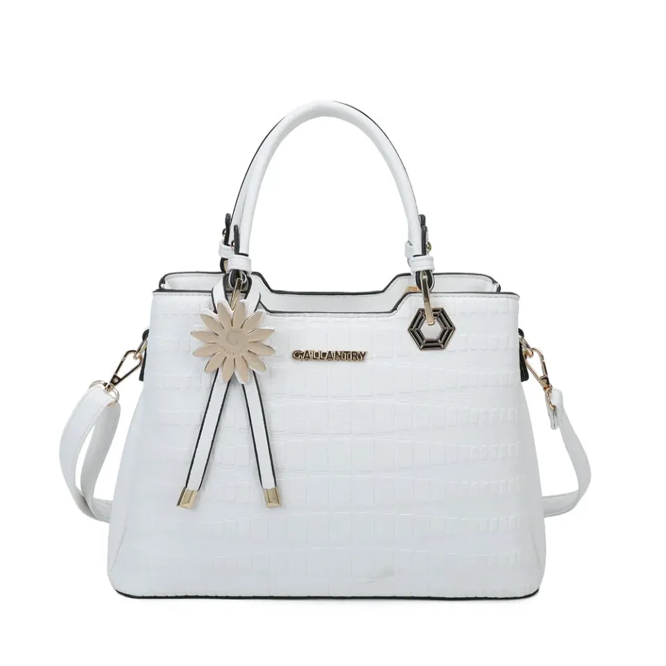 Gallantry Paris Fiora sac à main Rose façon croco