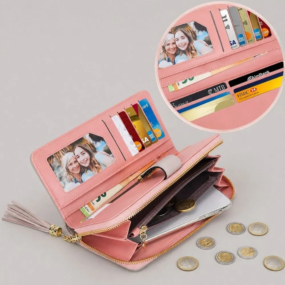 Maison Sacoches Iselle porte-monnaie femme cuir grande capacité
