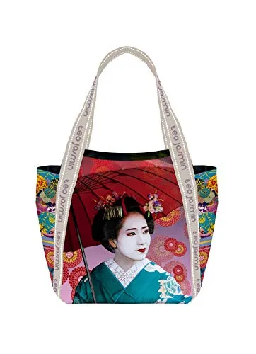 Téo Jasmin Maiko moyen cabas femme toile
