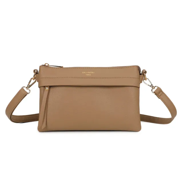 Gallantry Paris Vélane sac bandoulière taupe foncé zippé
