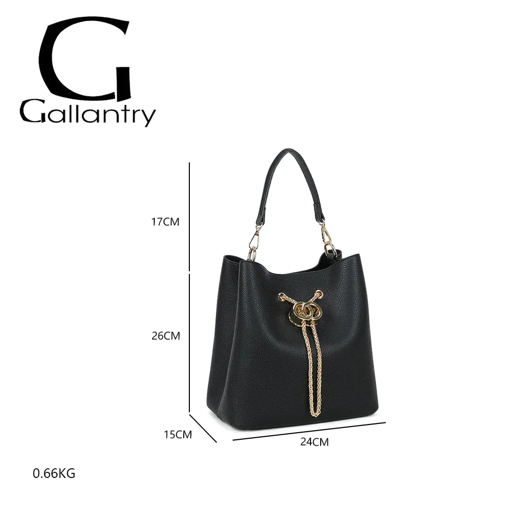 Gallantry Paris Le Régent sac seau bordeaux grainé