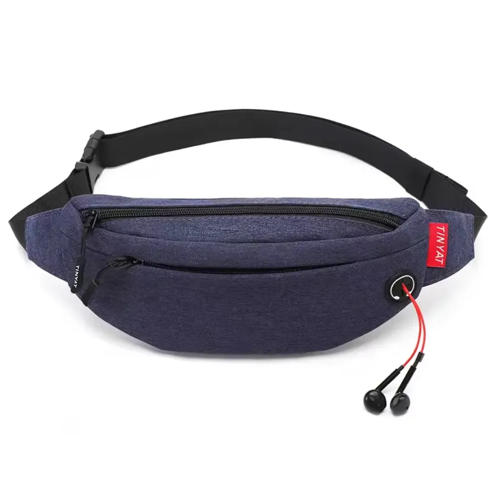 Mon Sacoche Sport Sac Banane Noir Sortie Écouteurs