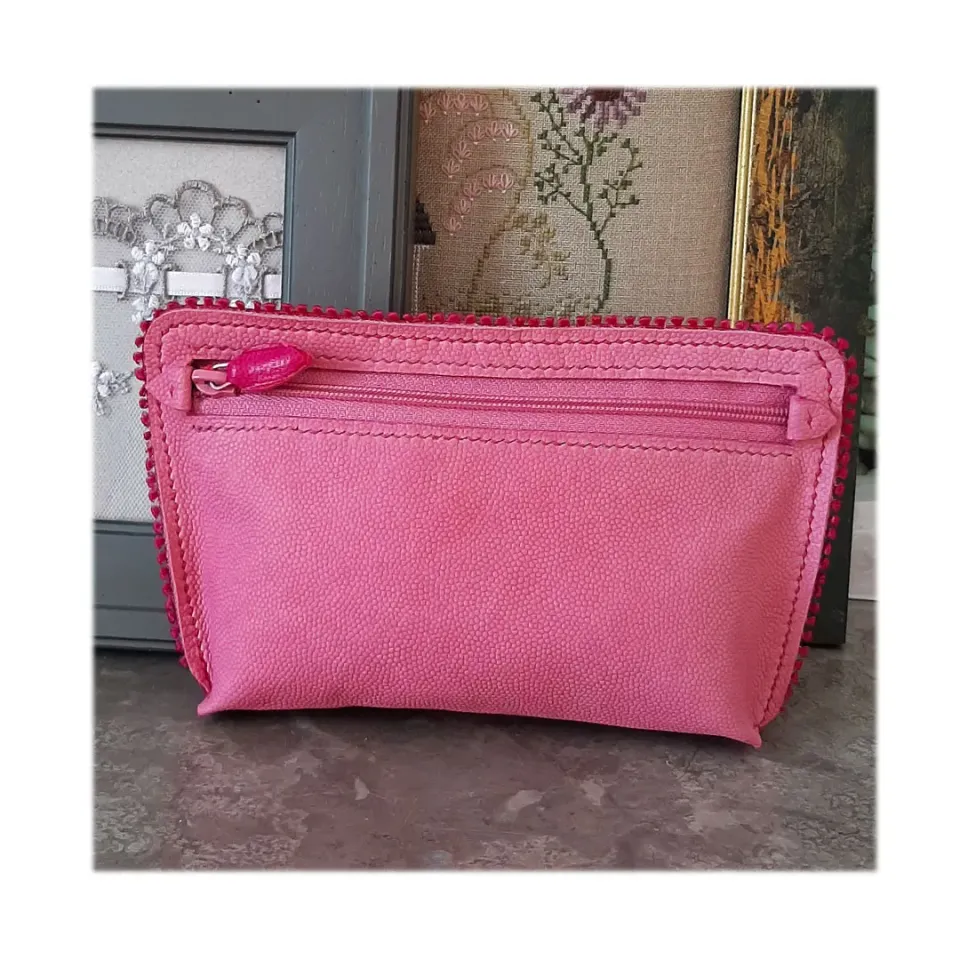 Atelier Anne R Florentine trousse cuir rose