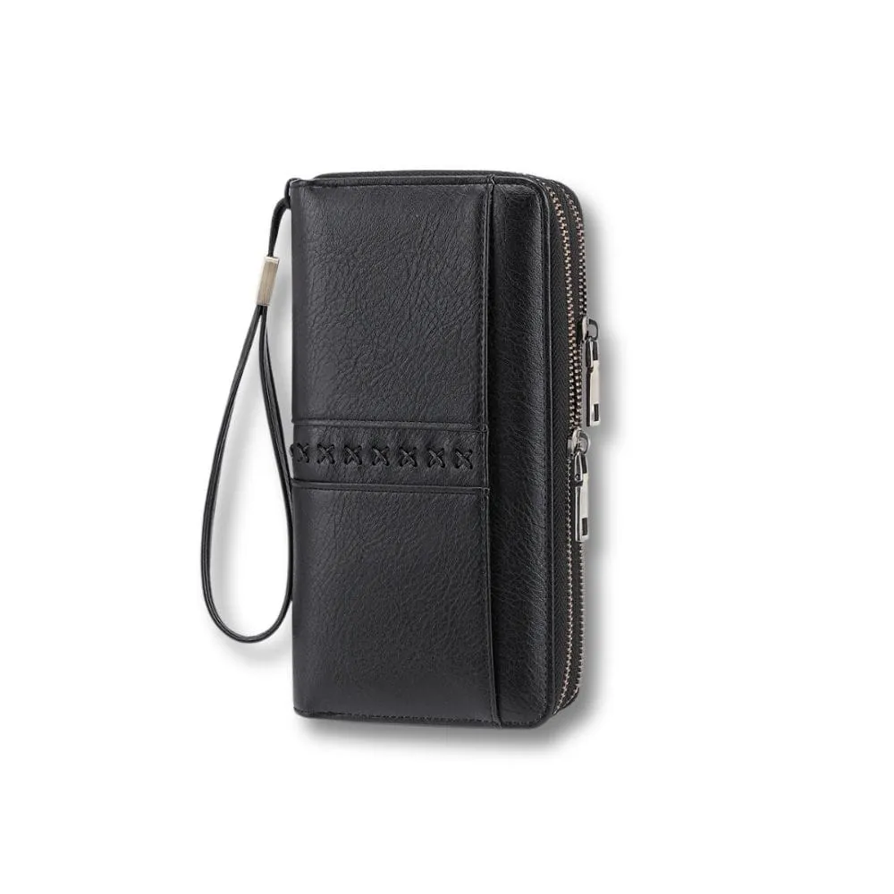 Maison Sacoches Nolia pochette téléphone femme marron-blanc