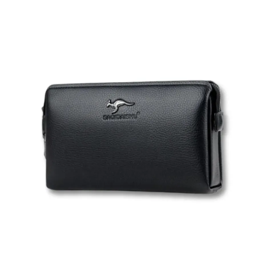 Maison Sacoches Vasco Pochette cuir marron 25 cm