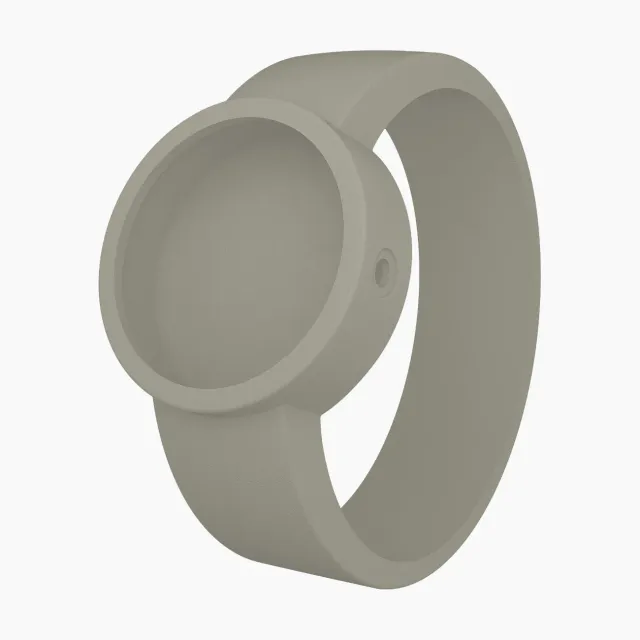O bag O Clock bracelet silicone gris clair taille L