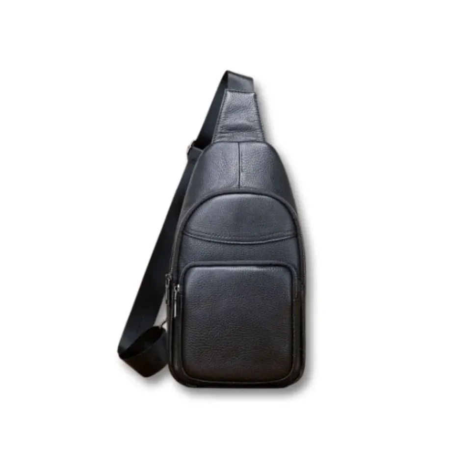 Maison Sacoches Néo sacoche cuir homme noir