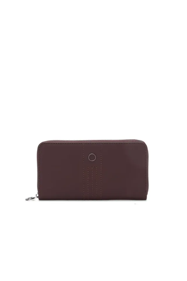 O bag O Wally Mughetto portefeuille bordeaux zippé