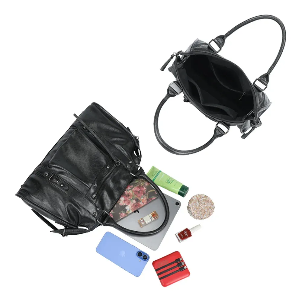 Gallantry Paris Skyla Métallique Médium sac noir 38 cm