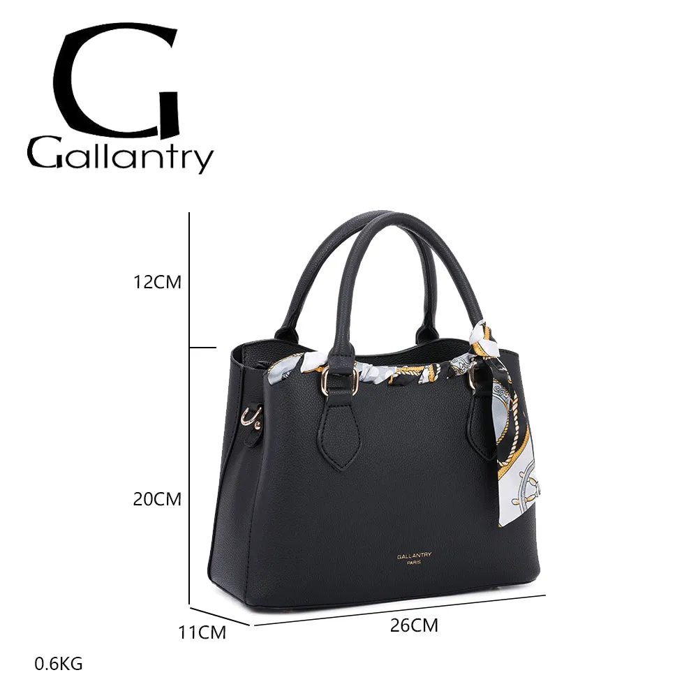 Gallantry Paris La Mystérieuse Sac main Beige foulard doré