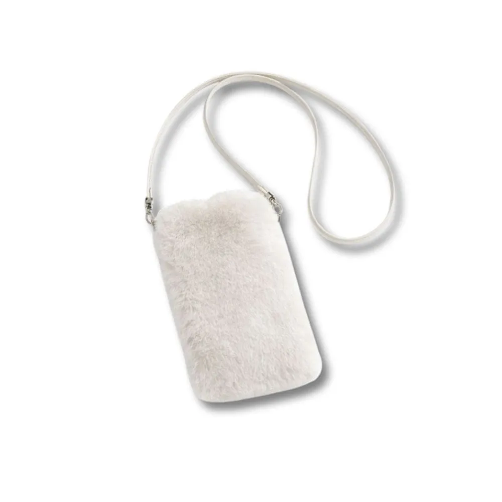 Maison Sacoches Dolce mini sac fourrure noir