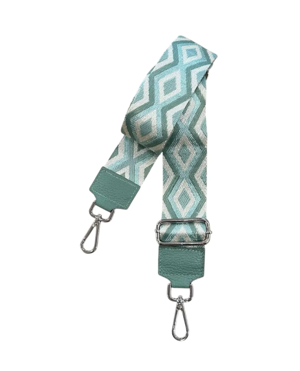 Hexagone Cuir Anse Losange anse sac Kaki Rosé Doré nylon