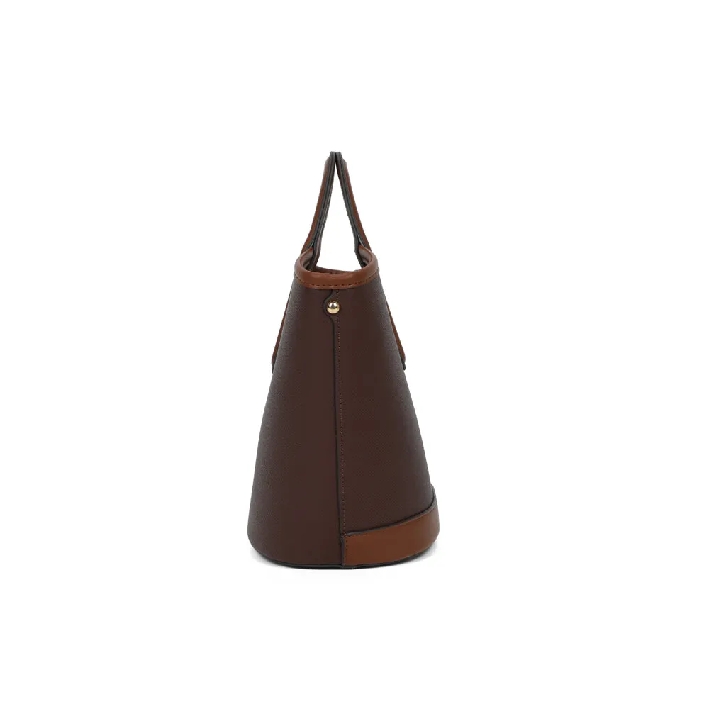 Gallantry La Eulalie sac à main bicolore Coffee