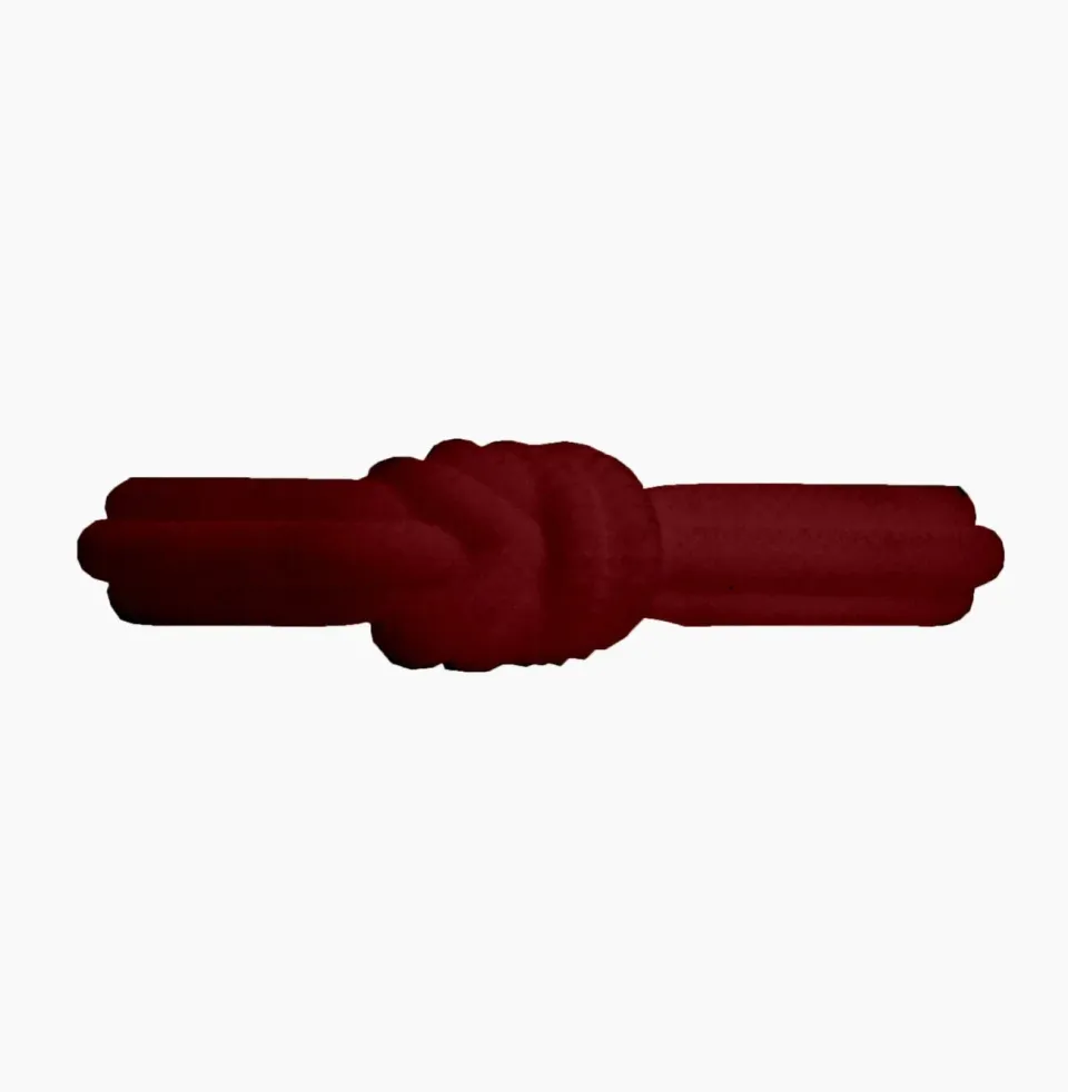 O bag Knot Single bracelet silicone rubis