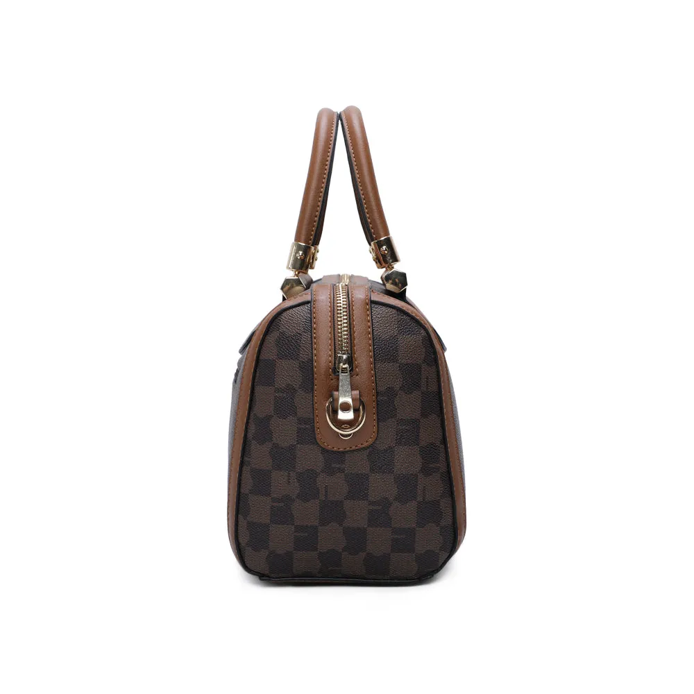 Gallantry Prestige Damier sac bowling Marron rayé