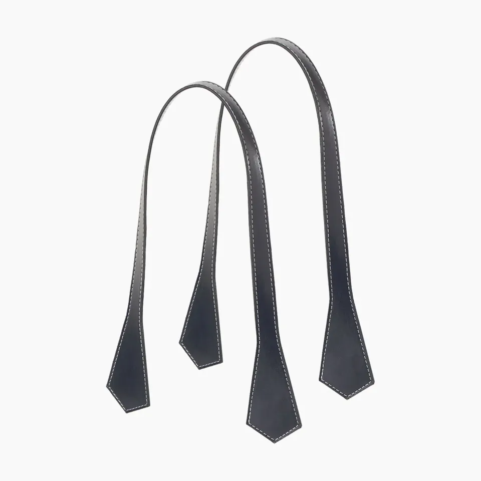 O bag Manche Long anse sac nappa bleu navy