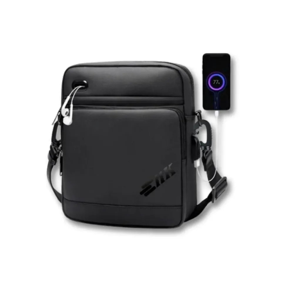 Maison Sacoches Ryven Sacoche Noire USB étanche