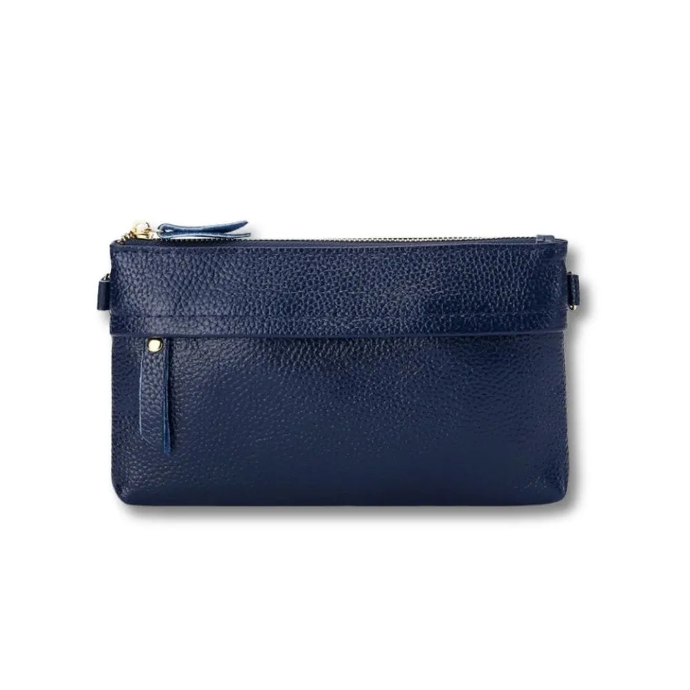 Maison Sacoches Ylena pochette bandoulière femme vert cuir