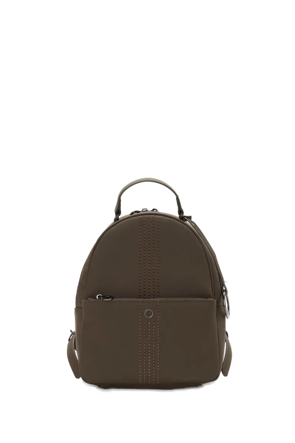 O bag Thuile sac à dos tissu gommé chocolat