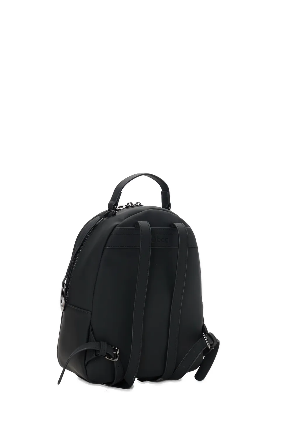 O bag Thuile sac à dos mini tissu gommé noir