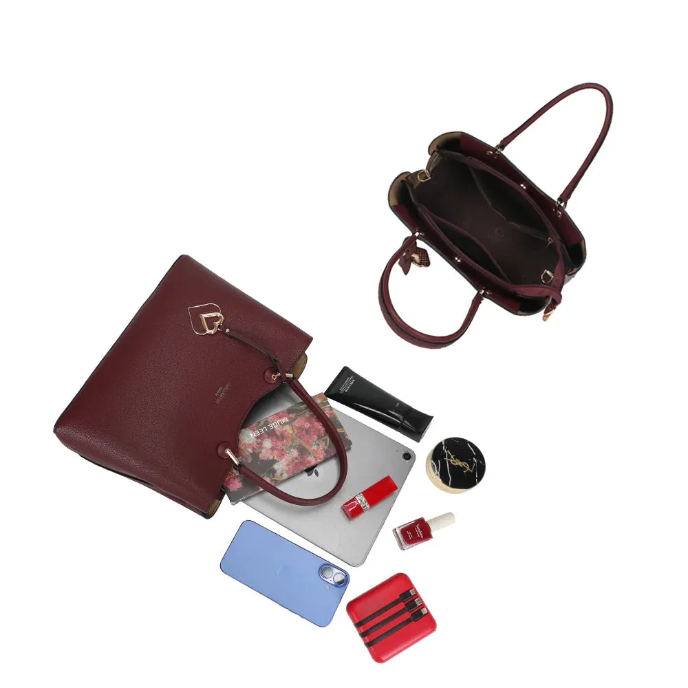 Gallantry Paris Le Lazare sac à main bordeaux 30 cm