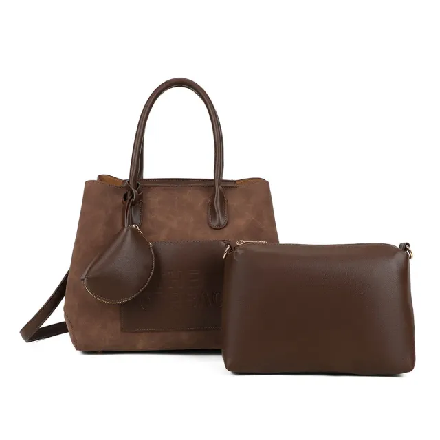 Gallantry Paris Le Lavana sac à main Coffee effet daim