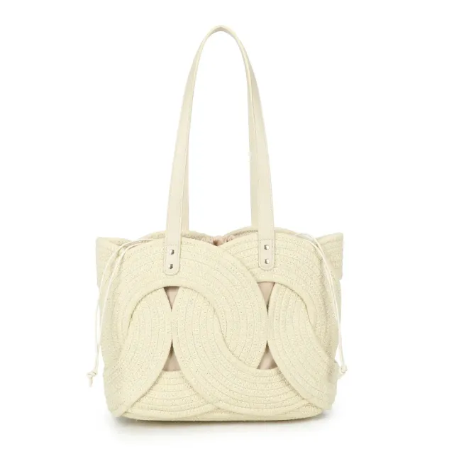 Gallantry Paris Candyloop sac cabas corde tressée or