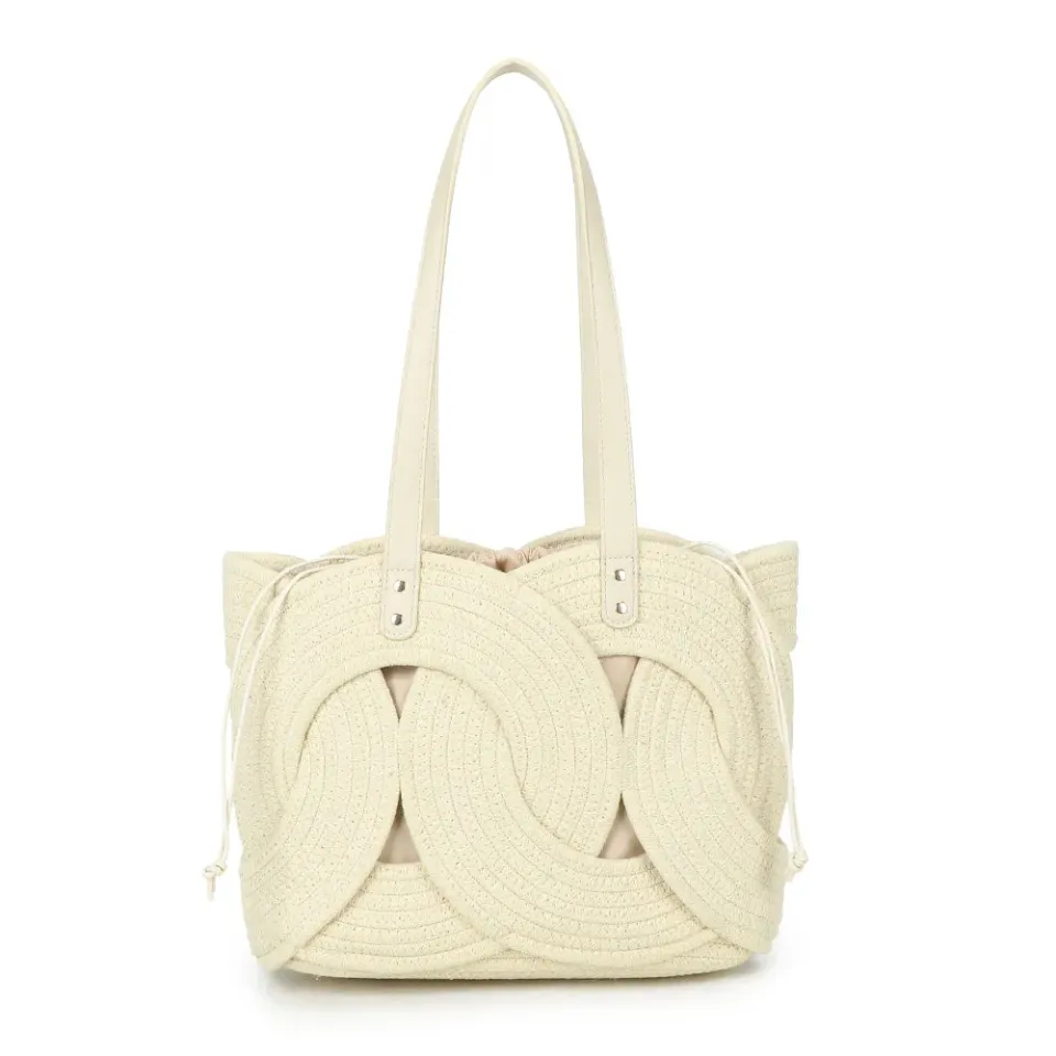 Gallantry Paris Candyloop sac cabas corde tressée or