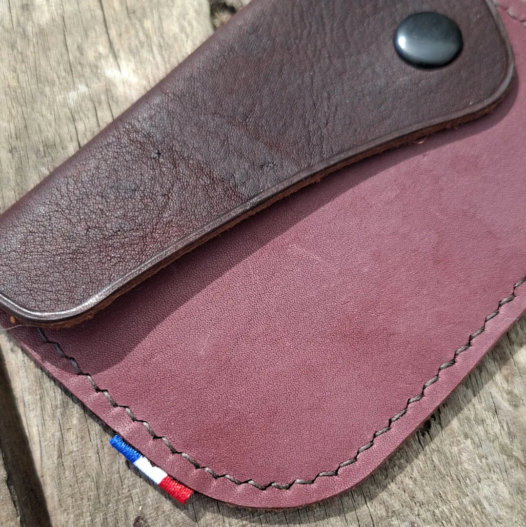 Atelier Anne R Prune Sauvage porte-monnaie cuir violet
