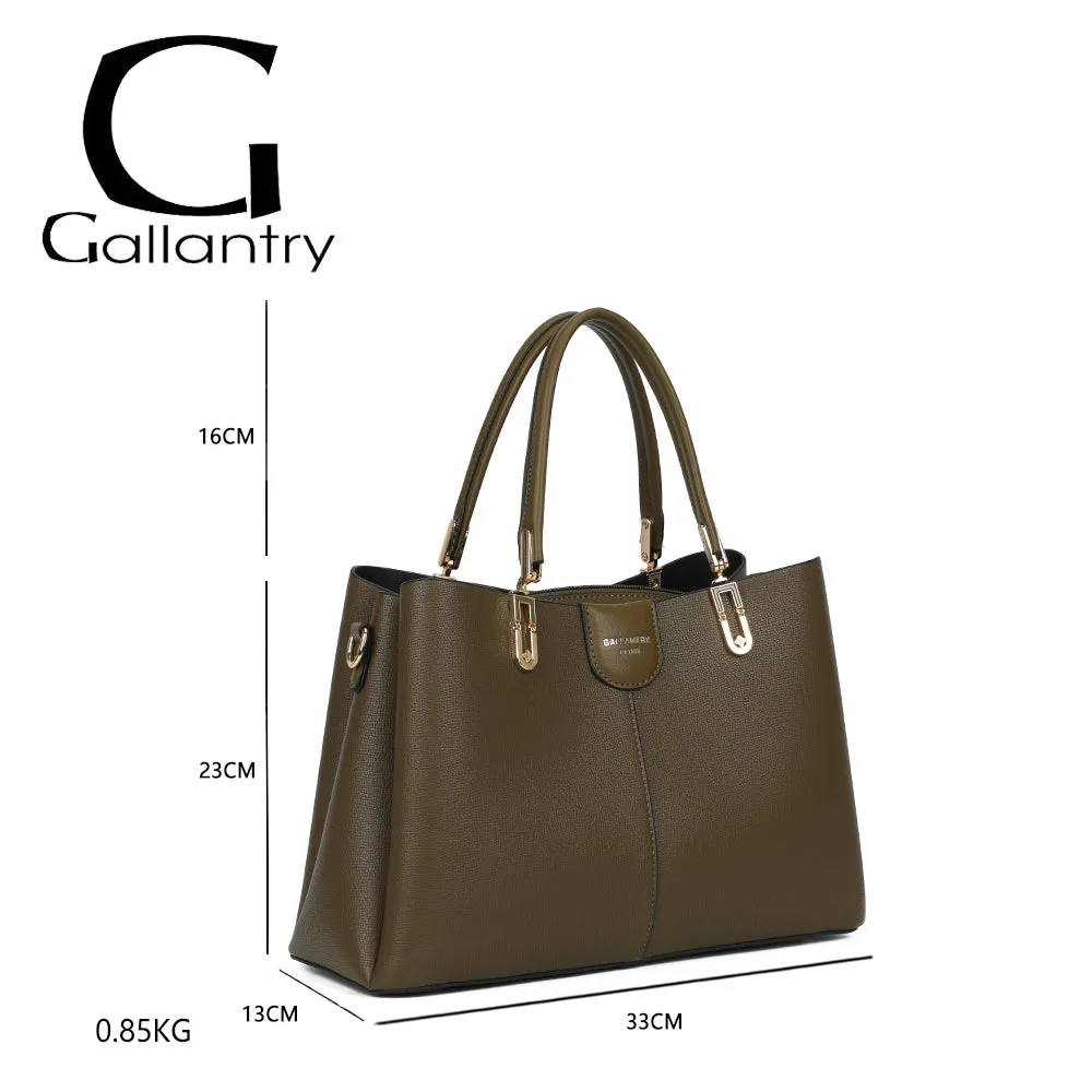 Gallantry Paris Le Zelya sac cabas taupe foncé 3 compartiments