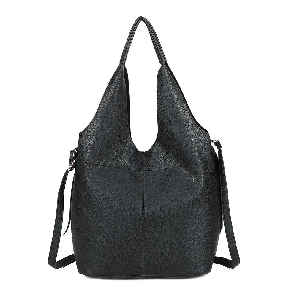 Gallantry Paris Noxa grand sac à main noir avec pochette