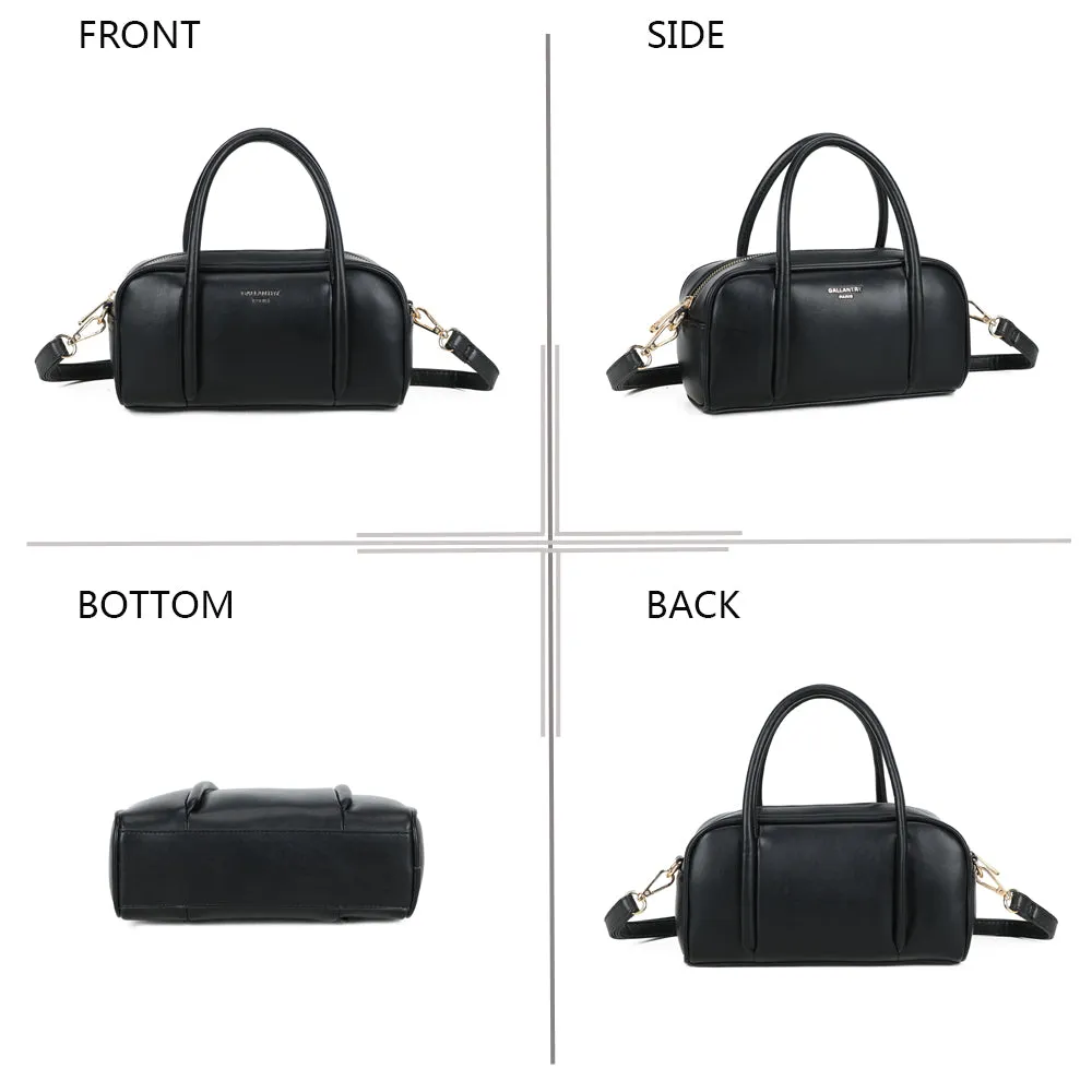Gallantry Paris Pauline petit sac bowling noir lisse