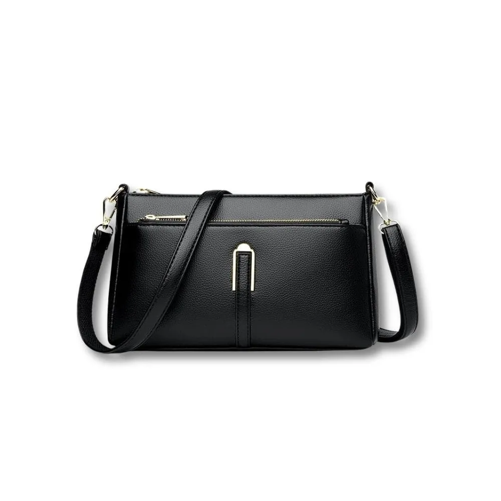 Maison Sacoches Eloïse sac fourre-tout cuir noir compact