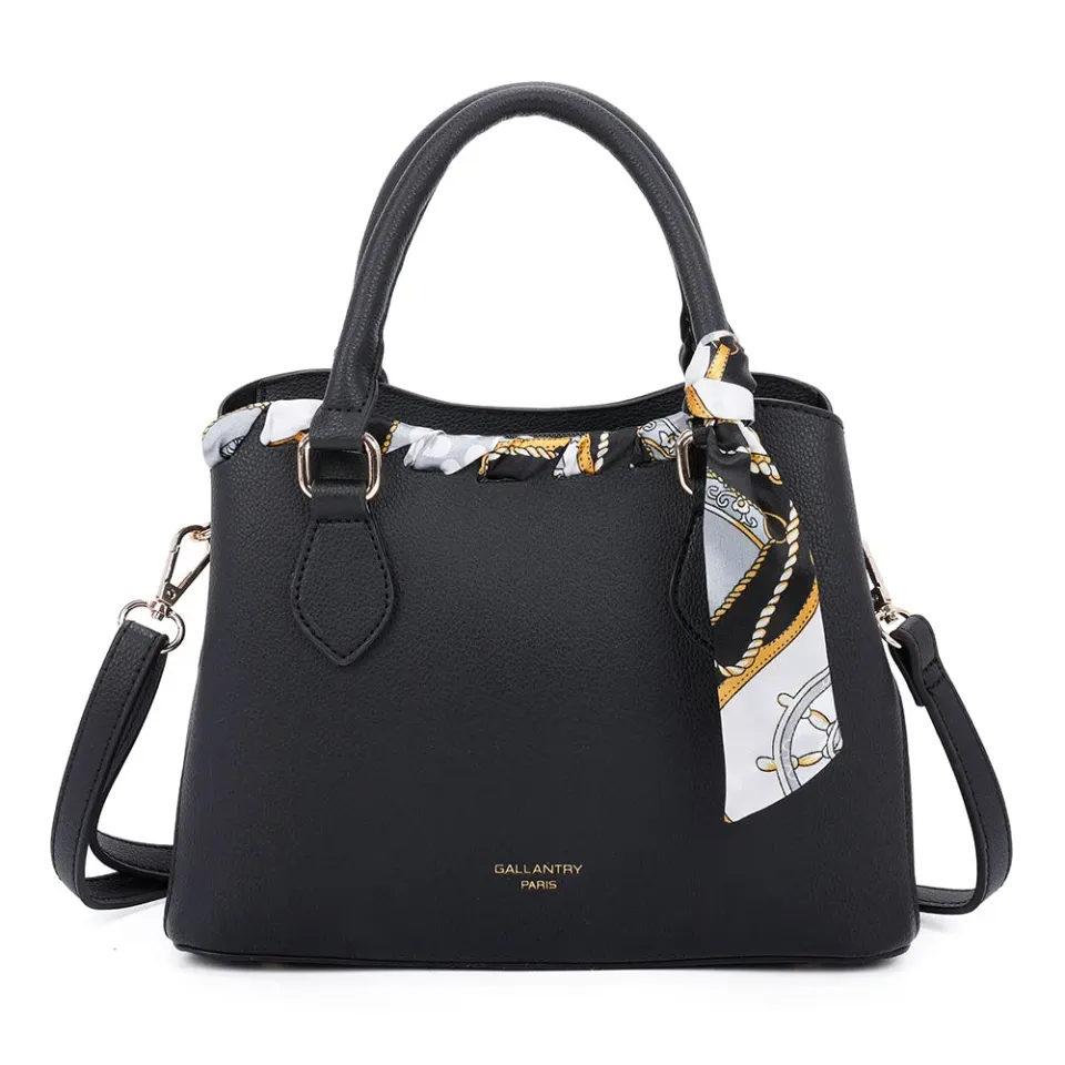 Gallantry Paris La Mystérieuse Sac main Beige foulard doré