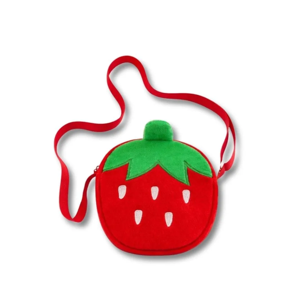 Maison Sacoches Vela Sac Fille Orange Peluche Fruit