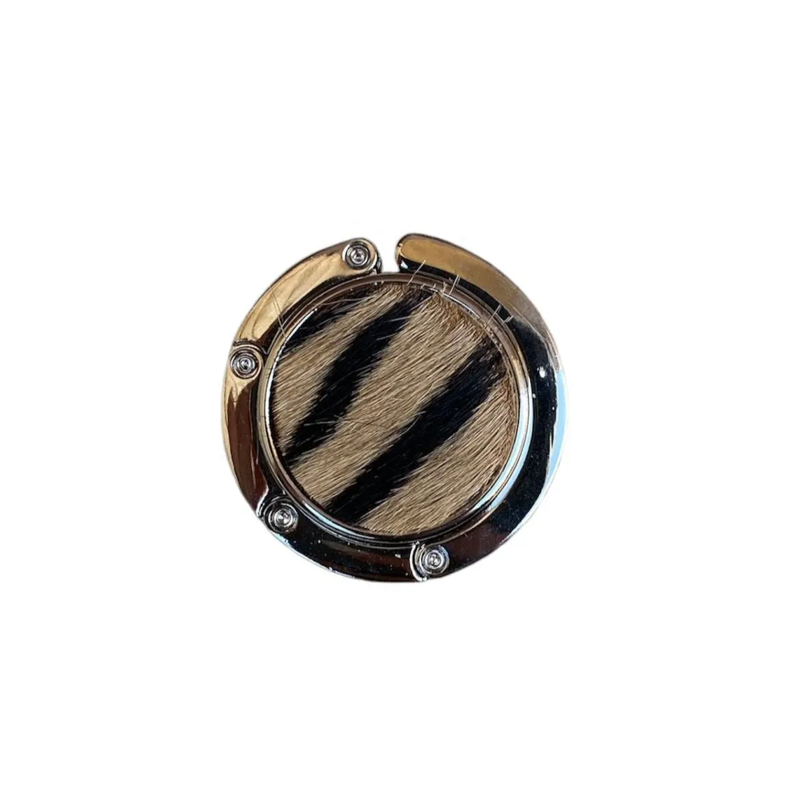 Hexagone Cuir accroche-sac cuir rond 4,3 cm