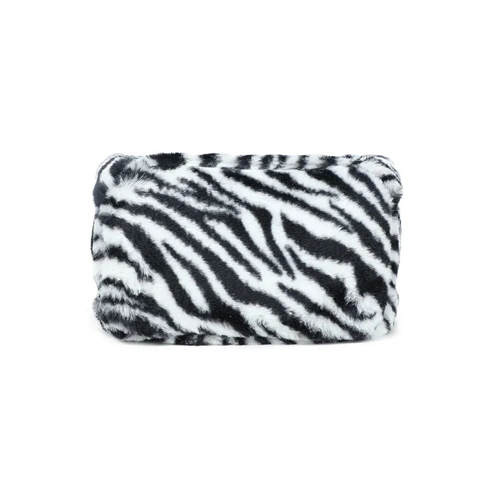 Gallantry Paris Léona Douceur cabas fourrure zèbre peluche