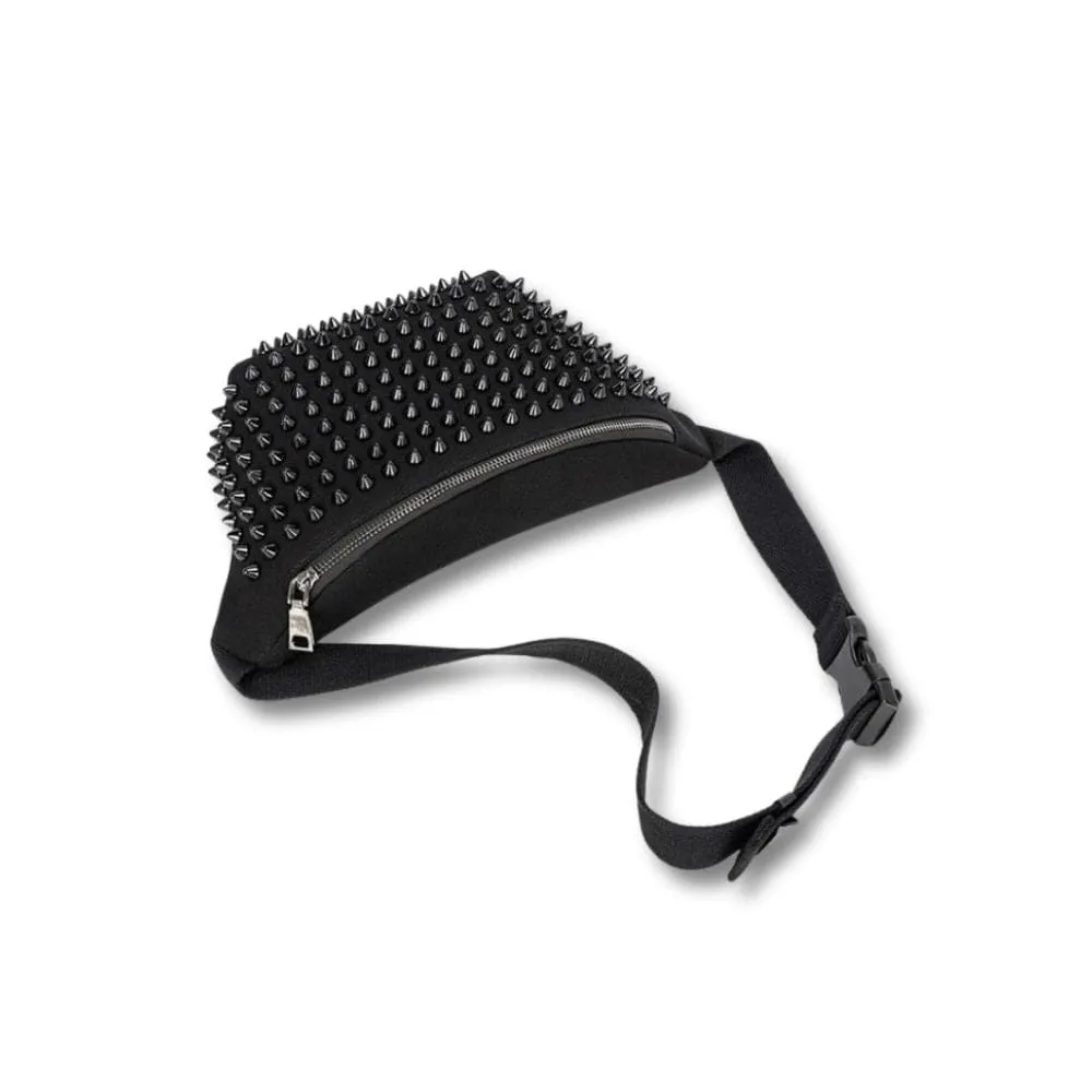 Maison Sacoches Sia Sac Banane femme noire à clous