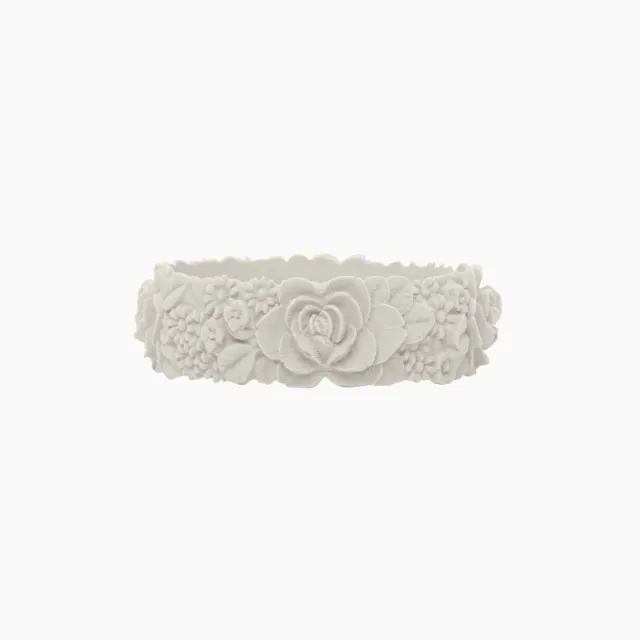 O Bag O Bracelet Flower Big Ivoire Bracelet Silicone Taille M
