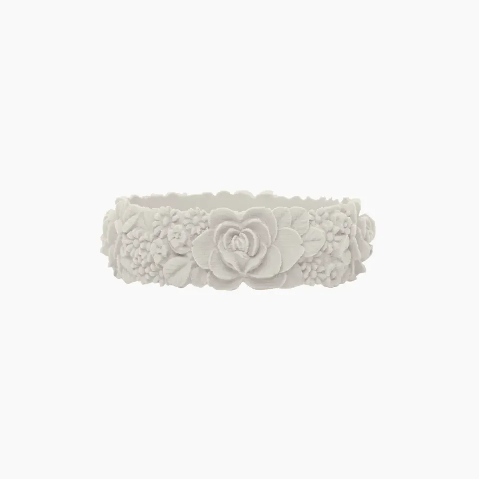O Bag O Bracelet Flower Big Ivoire Bracelet Silicone Taille M