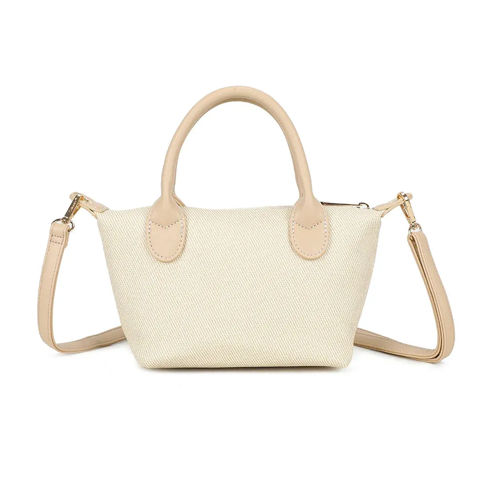 Gallantry Le Soléa mini sac à main Noir Marron toile